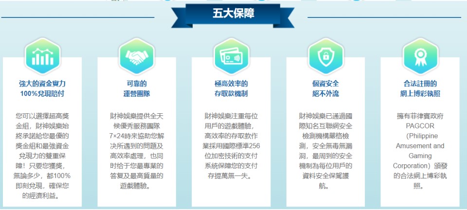 財神五大保證